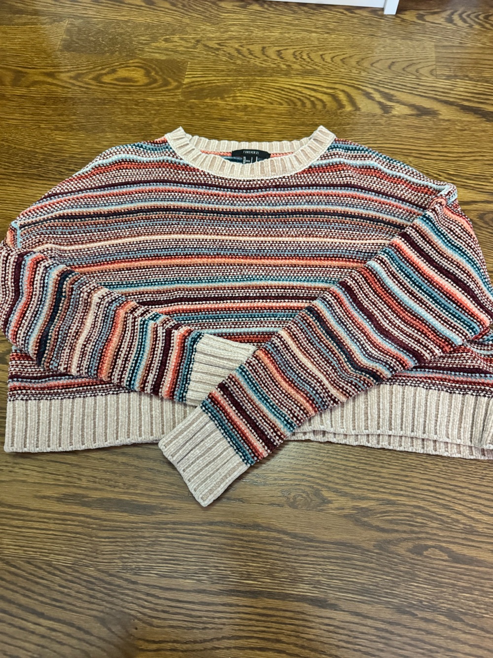 Forever 21 Multicolor Rib-Knit Women’s Sweater